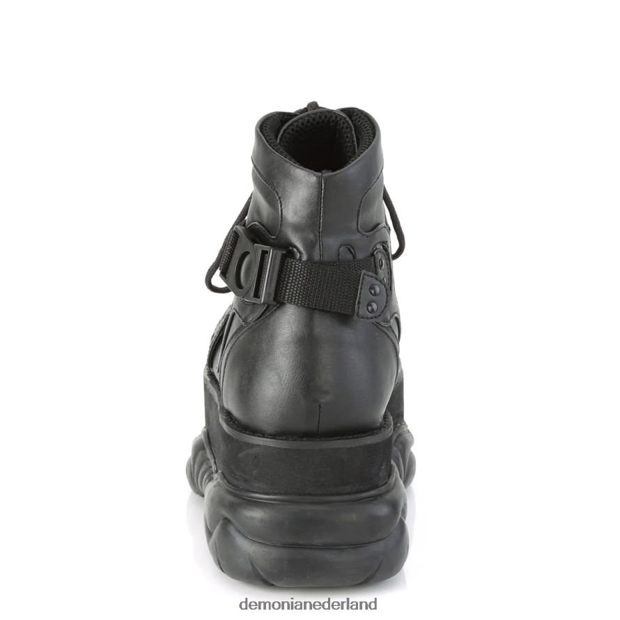 Neptunus-181 zwart veganistisch leer 64NX0X679 Demonia