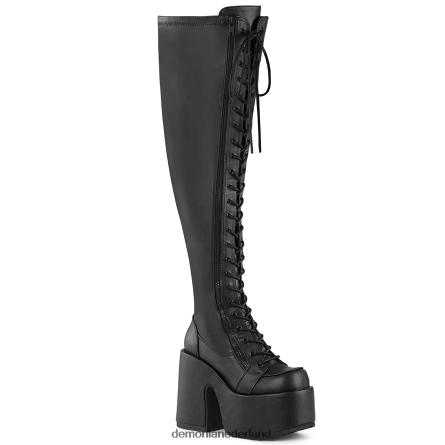 kameel-300wc zwart stretch veganistisch leer 64NX0X605 Demonia