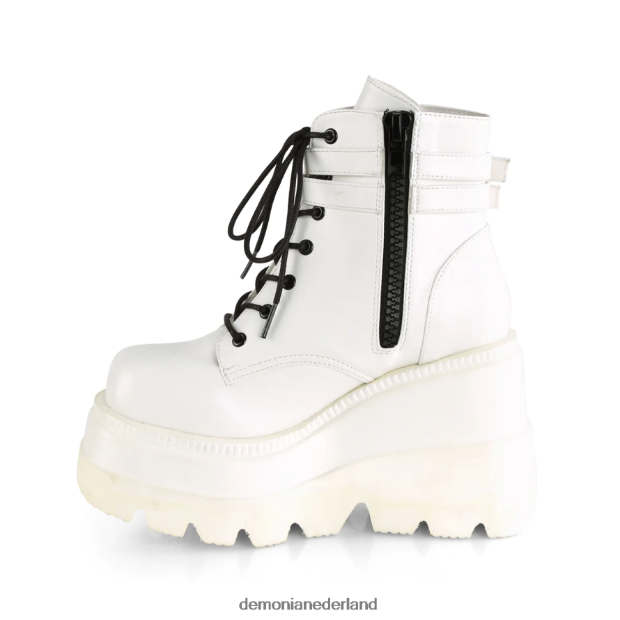 schudder-52 wit veganistisch leer 64NX0X700 Demonia