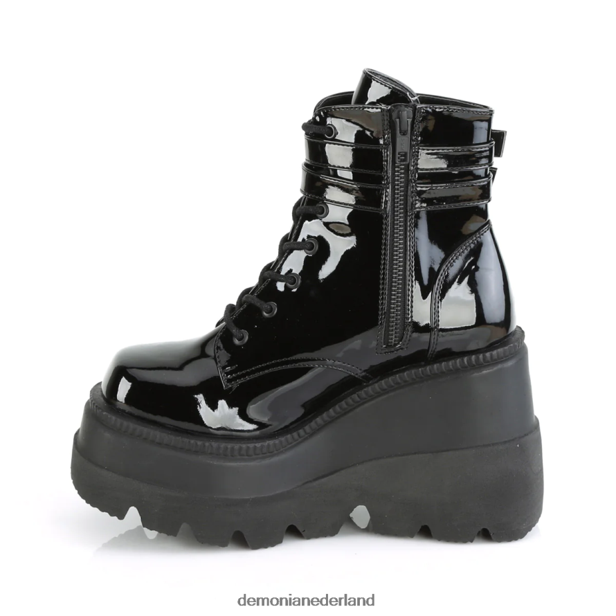 schudder-52 zwart patent 64NX0X696 Demonia