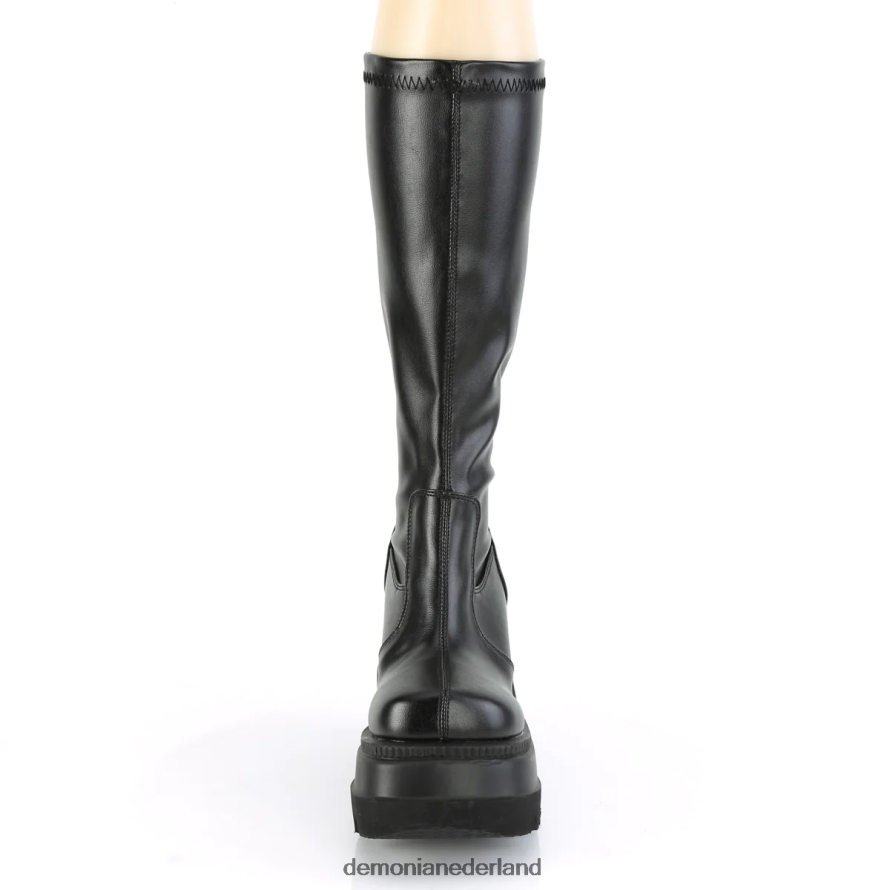 schudder-65 zwart str veganistisch leer 64NX0X709 Demonia