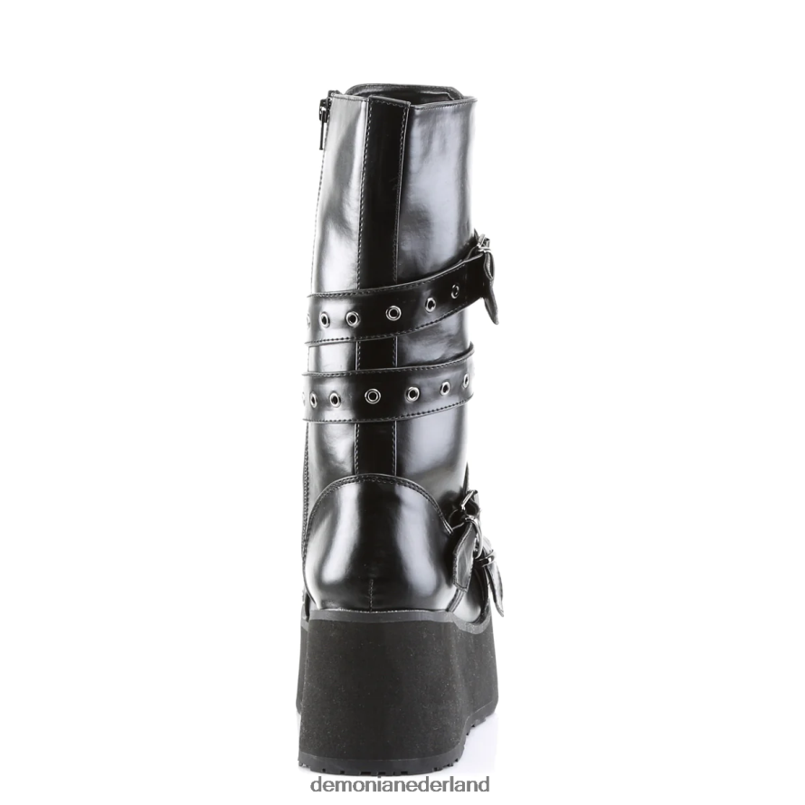 Trashville-205 zwart veganistisch leer 64NX0X888 Demonia