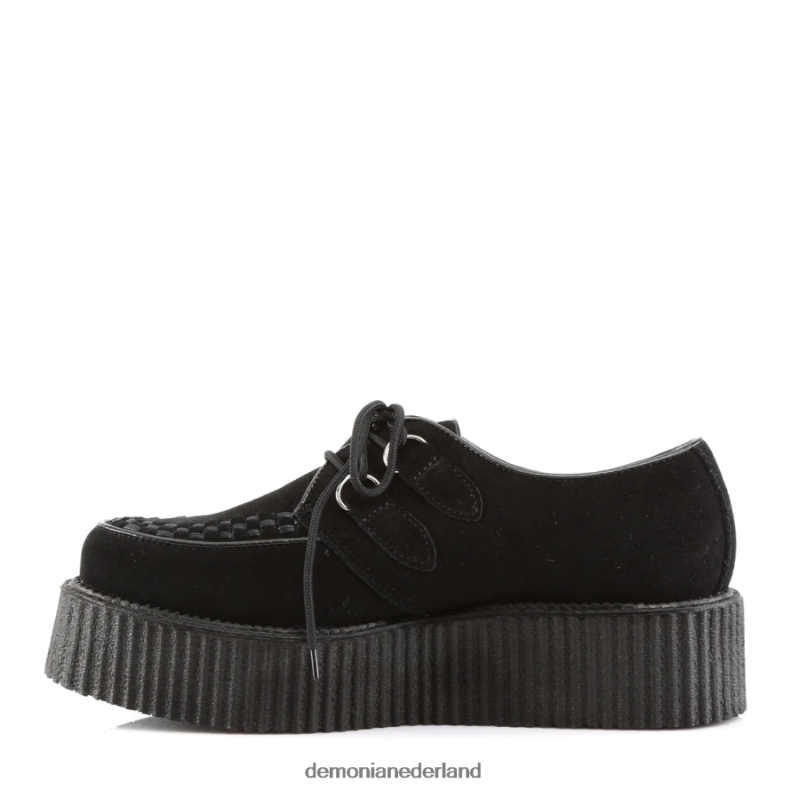 klimplant-402's zwart suède 64NX0X816 Demonia