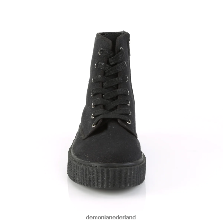 sneeker-201 zwart canvas 64NX0X864 Demonia