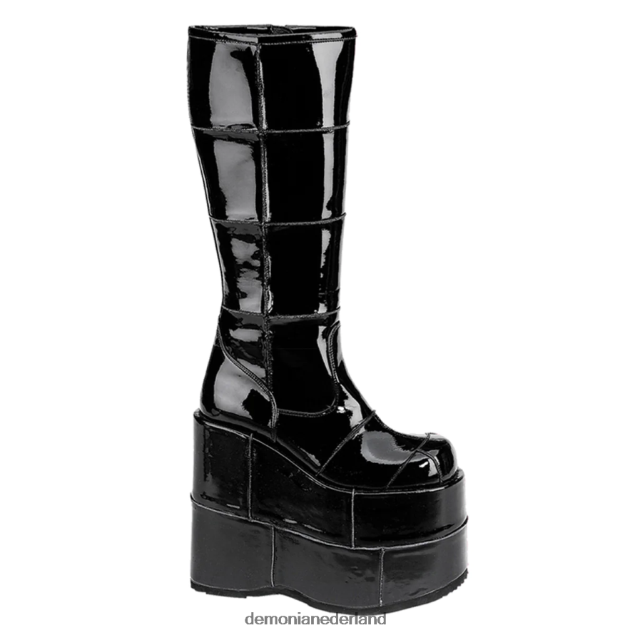 stapel-301 zwart patent 64NX0X877 Demonia