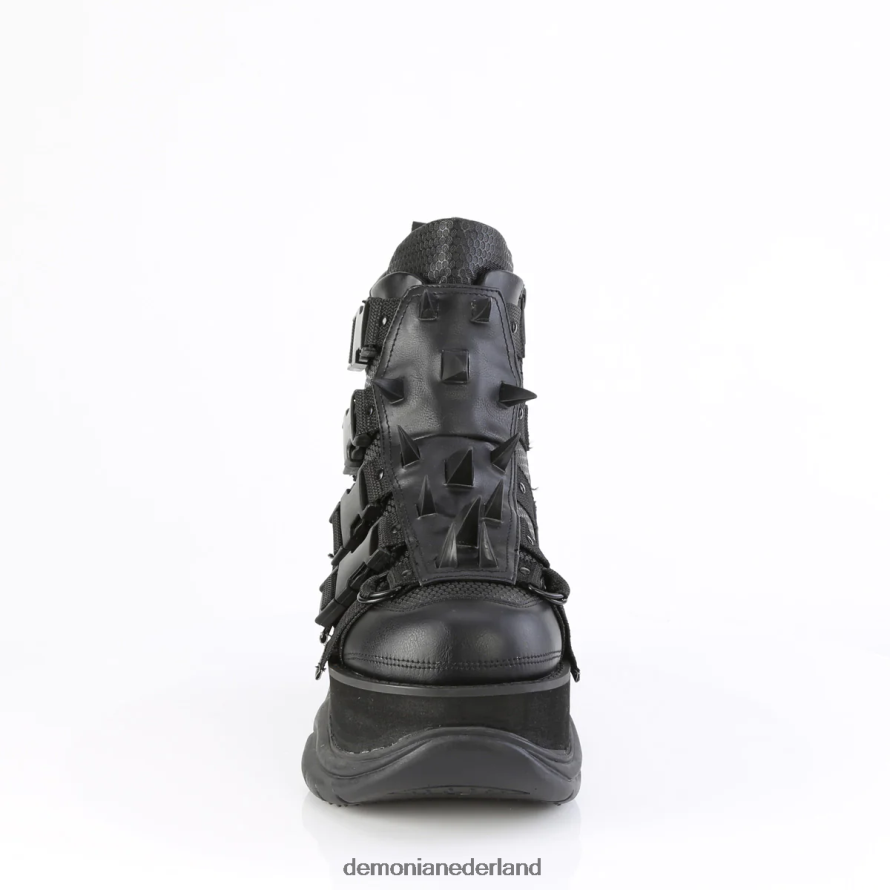 Neptunus-68 zwart veganistisch leer 64NX0X105 Demonia