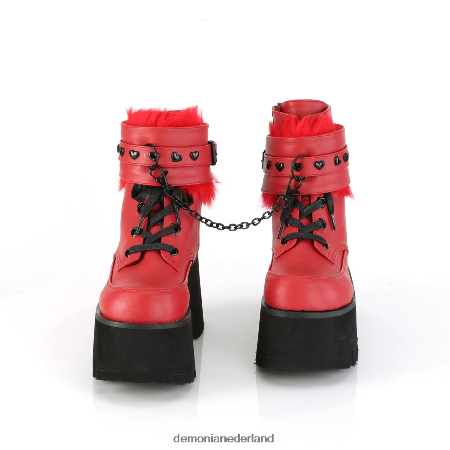 as-57 rood veganistisch leer 64NX0X9 Demonia