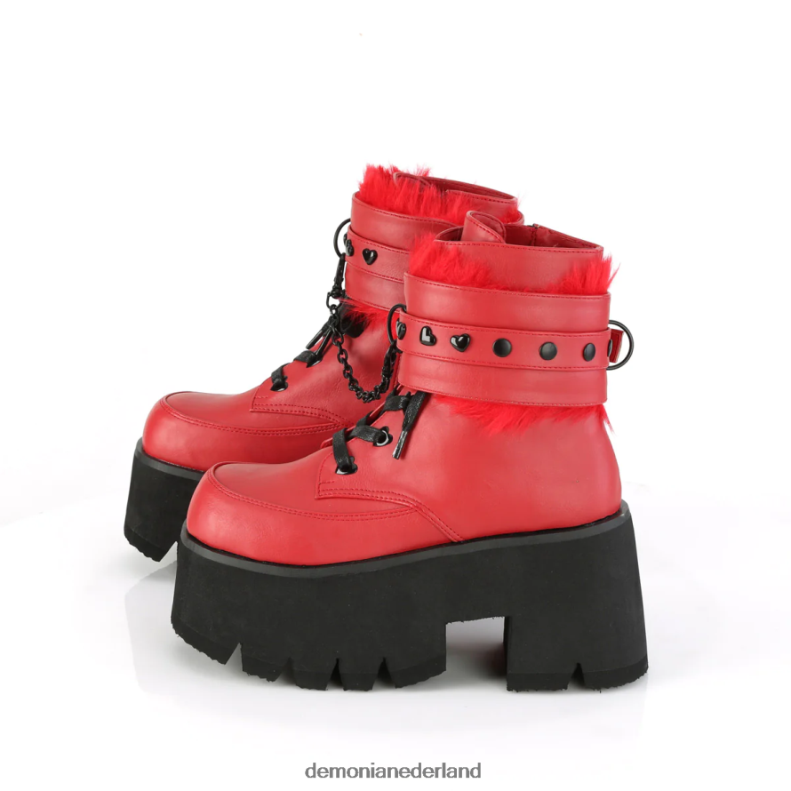 as-57 rood veganistisch leer 64NX0X9 Demonia