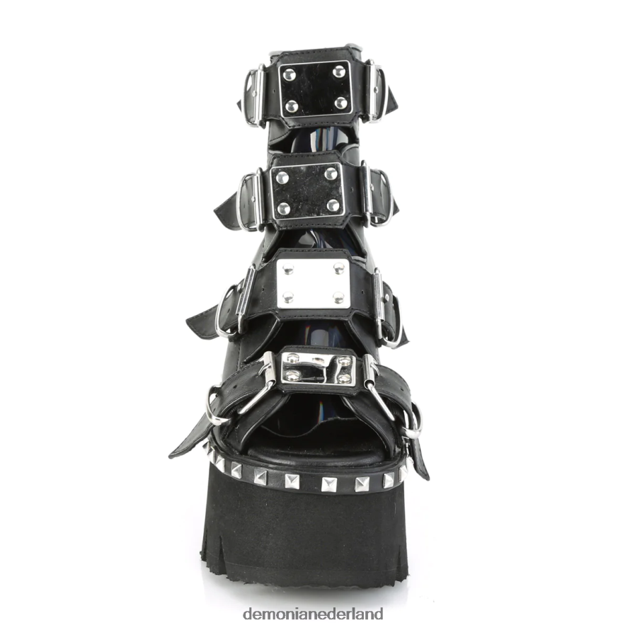 as-70 zwart veganistisch leer en hologram 64NX0X11 Demonia