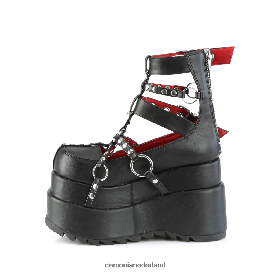 beer-28 zwart veganistisch leer 64NX0X22 Demonia