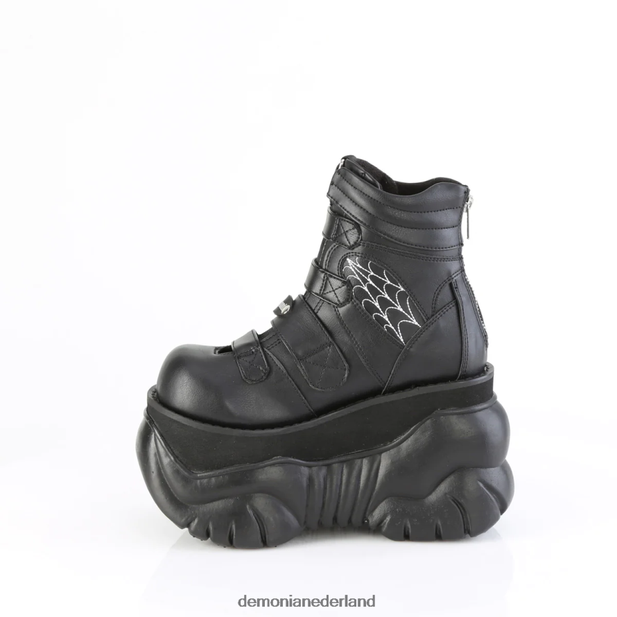 bokser-70 zwart veganistisch leer 64NX0X32 Demonia