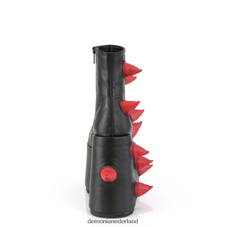 dood-77 zwart-rood veganistisch leer 64NX0X164 Demonia