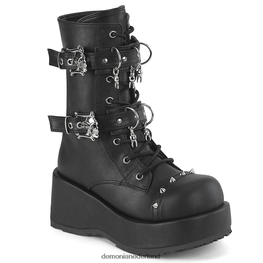 hokje-54 zwart veganistisch leer 64NX0X62 Demonia