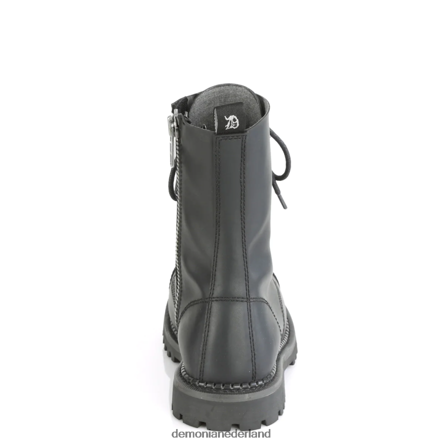 rel-10 zwart veganistisch leer 64NX0X118 Demonia