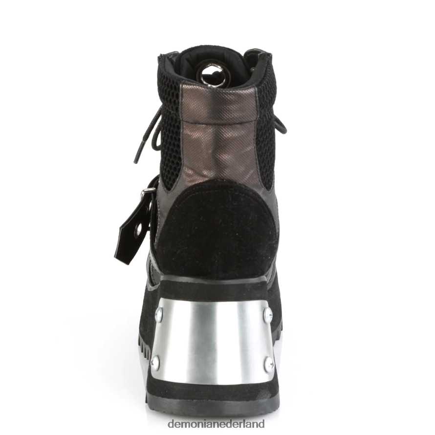 scène-53 zwart veganistisch leer-visnetstof 64NX0X124 Demonia