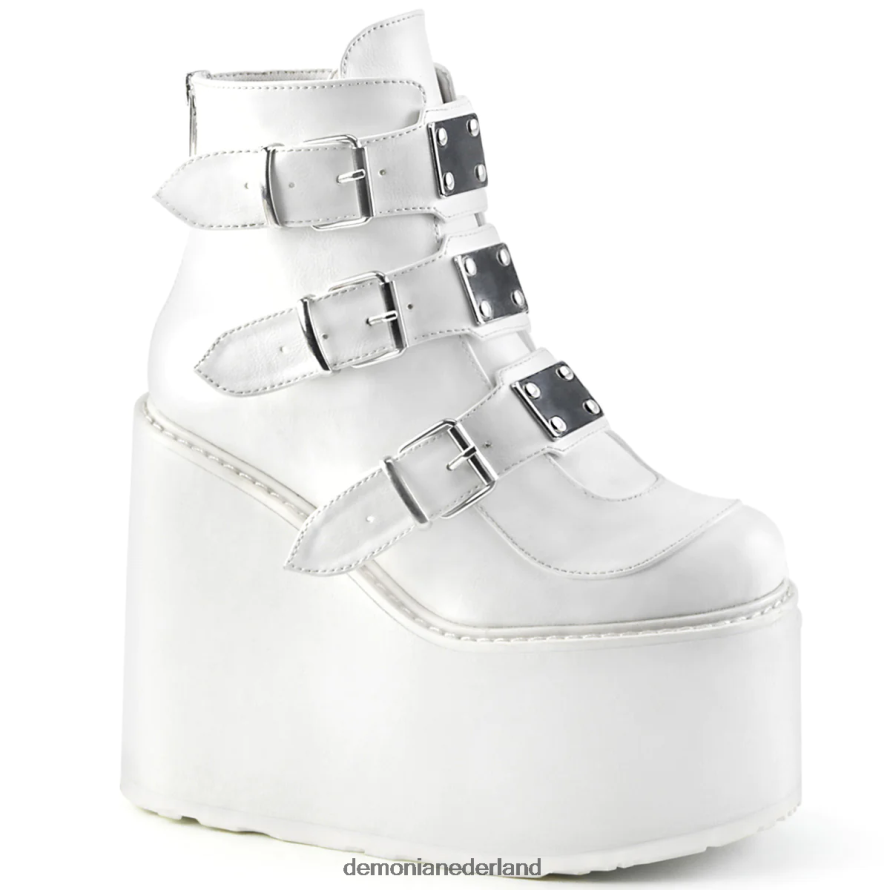 schommel-105 wit veganistisch leer 64NX0X183 Demonia