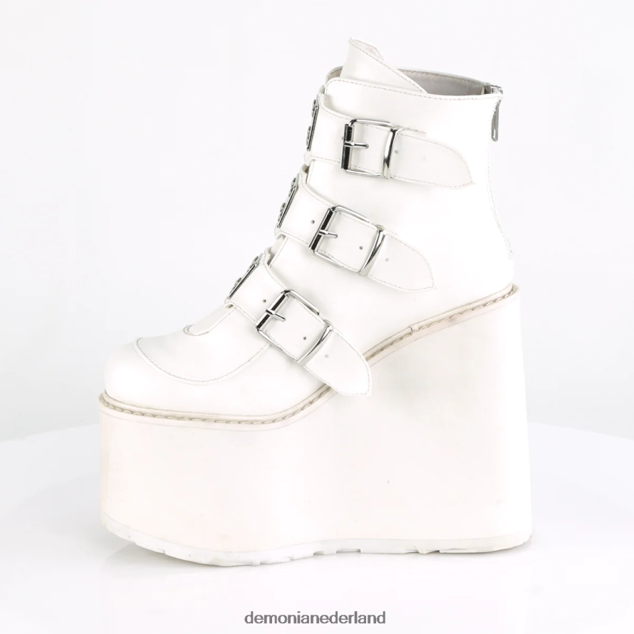 schommel-105 wit veganistisch leer 64NX0X183 Demonia