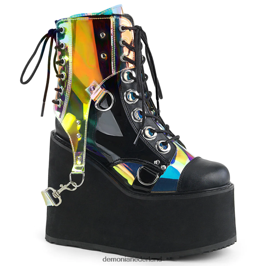 schommel-115 zwart veganistisch leer-lak-magisch spiegel kunstleer 64NX0X185 Demonia