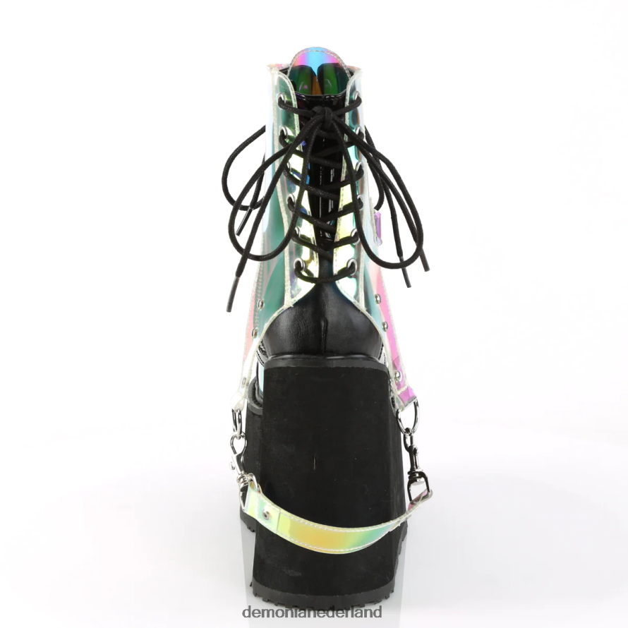 schommel-115 zwart veganistisch leer-lak-magisch spiegel kunstleer 64NX0X185 Demonia