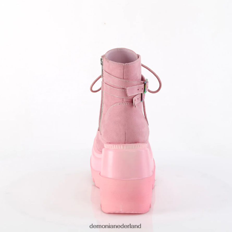 schudder-52 babyroze veganistisch suède 64NX0X131 Demonia