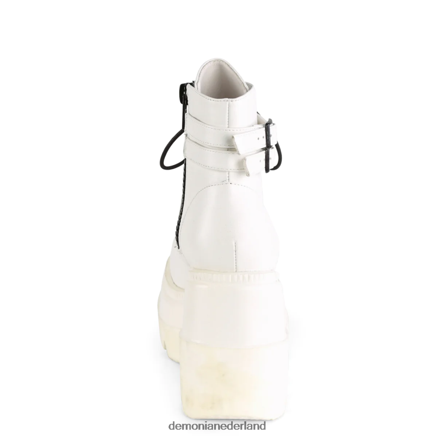 schudder-52 wit veganistisch leer 64NX0X134 Demonia