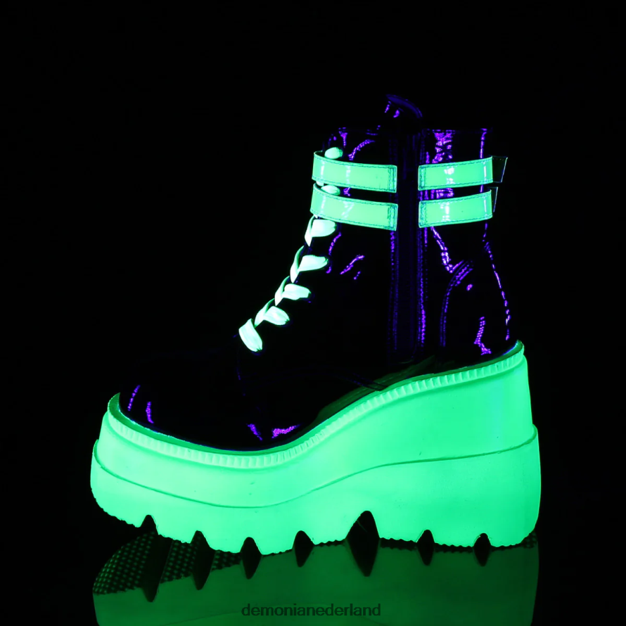 schudder-52 zwart lak-uv neon groen 64NX0X128 Demonia