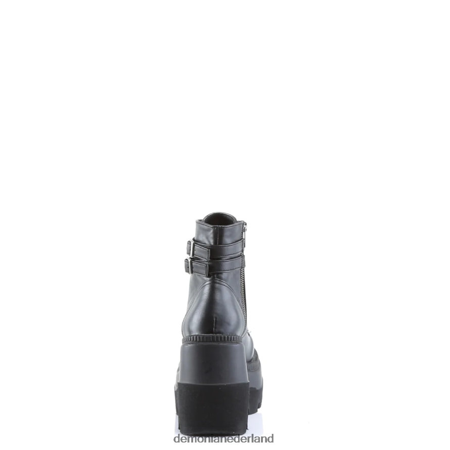 schudder-52 zwart veganistisch leer 64NX0X125 Demonia