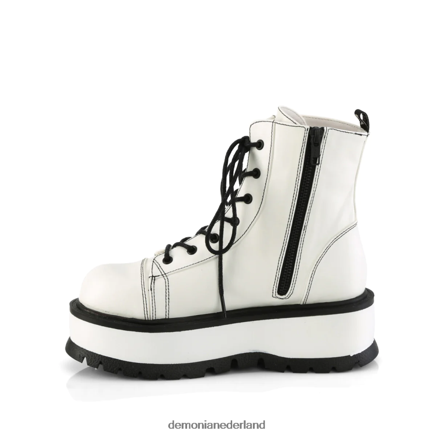 slapper-55 wit veganistisch leer 64NX0X159 Demonia