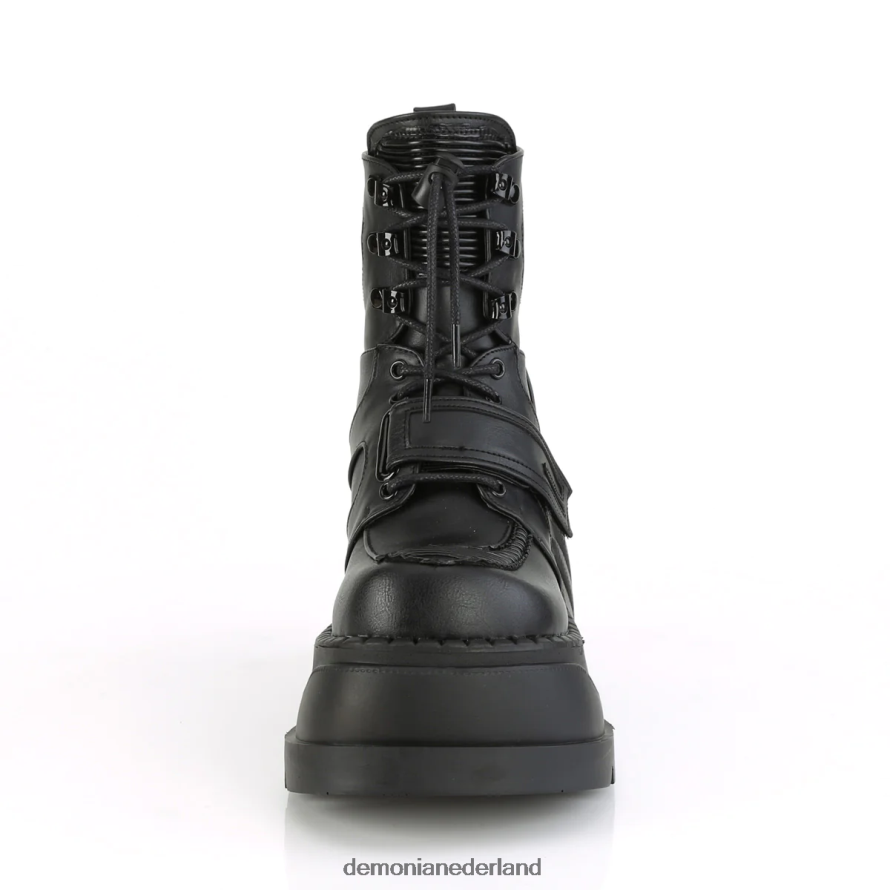 stomp-13 zwart veganistisch leer 64NX0X170 Demonia