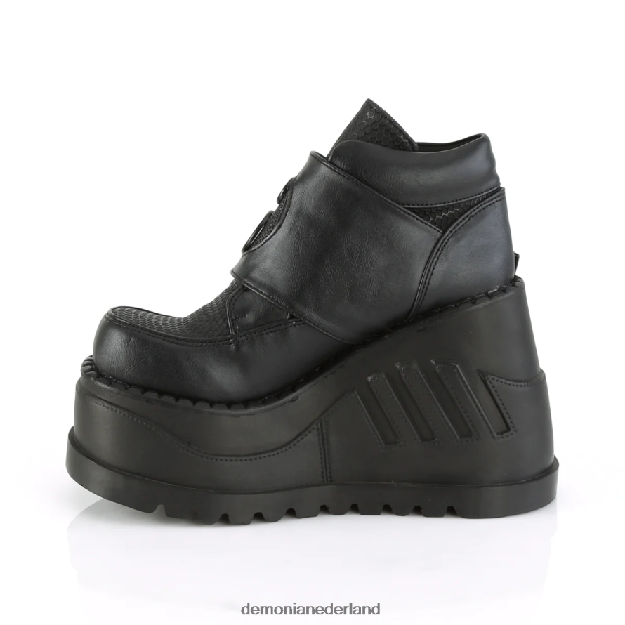 stomp-15 zwart veganistisch leer 64NX0X172 Demonia