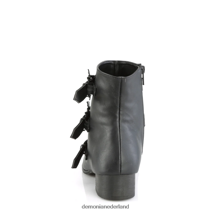 tovenaar-50-b zwart veganistisch leer 64NX0X204 Demonia