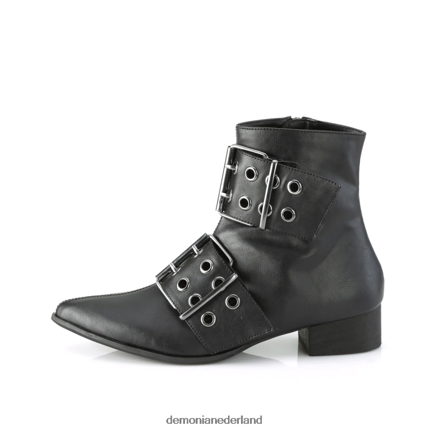 tovenaar-55 zwart veganistisch leer 64NX0X207 Demonia