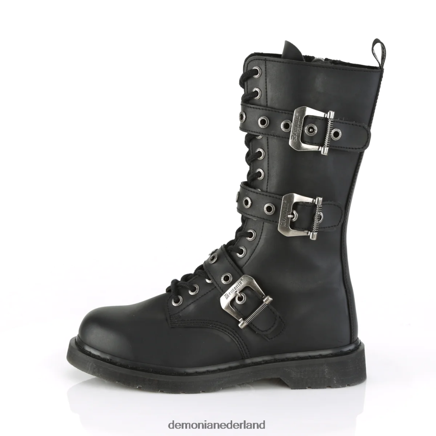 bout-330 zwart veganistisch leer 64NX0X222 Demonia