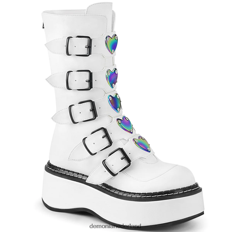 emily-330 wit veganistisch leer 64NX0X271 Demonia