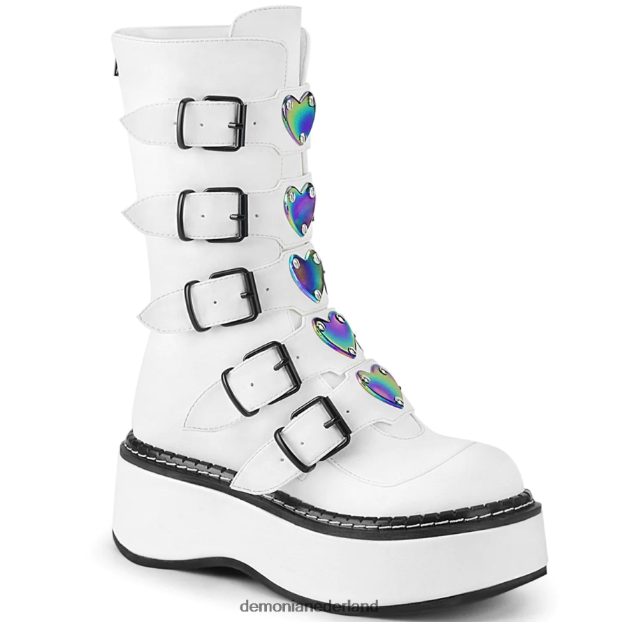 emily-330 wit veganistisch leer 64NX0X271 Demonia