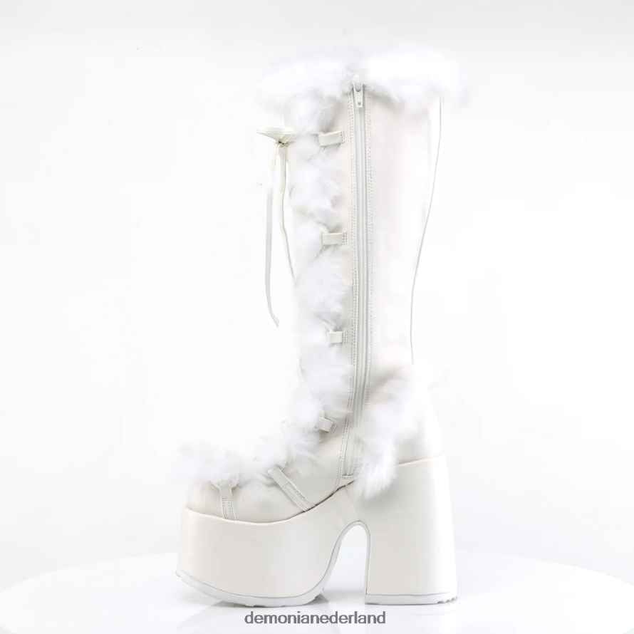 kameel-311 wit veganistisch leer 64NX0X239 Demonia