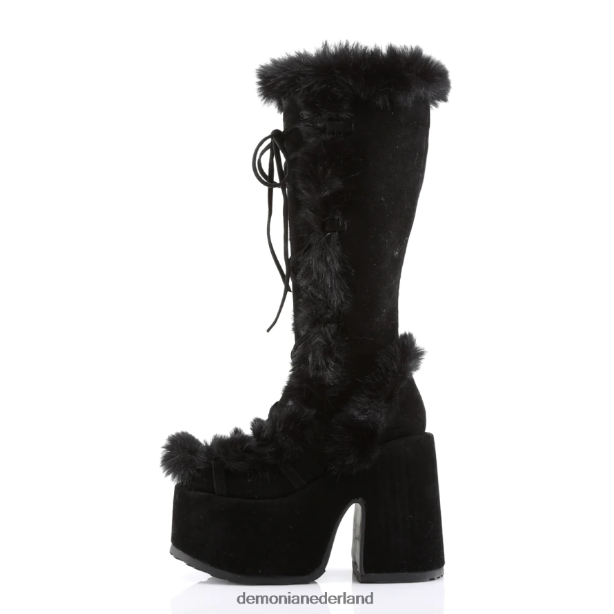 kameel-311 zwart veganistisch suède 64NX0X238 Demonia