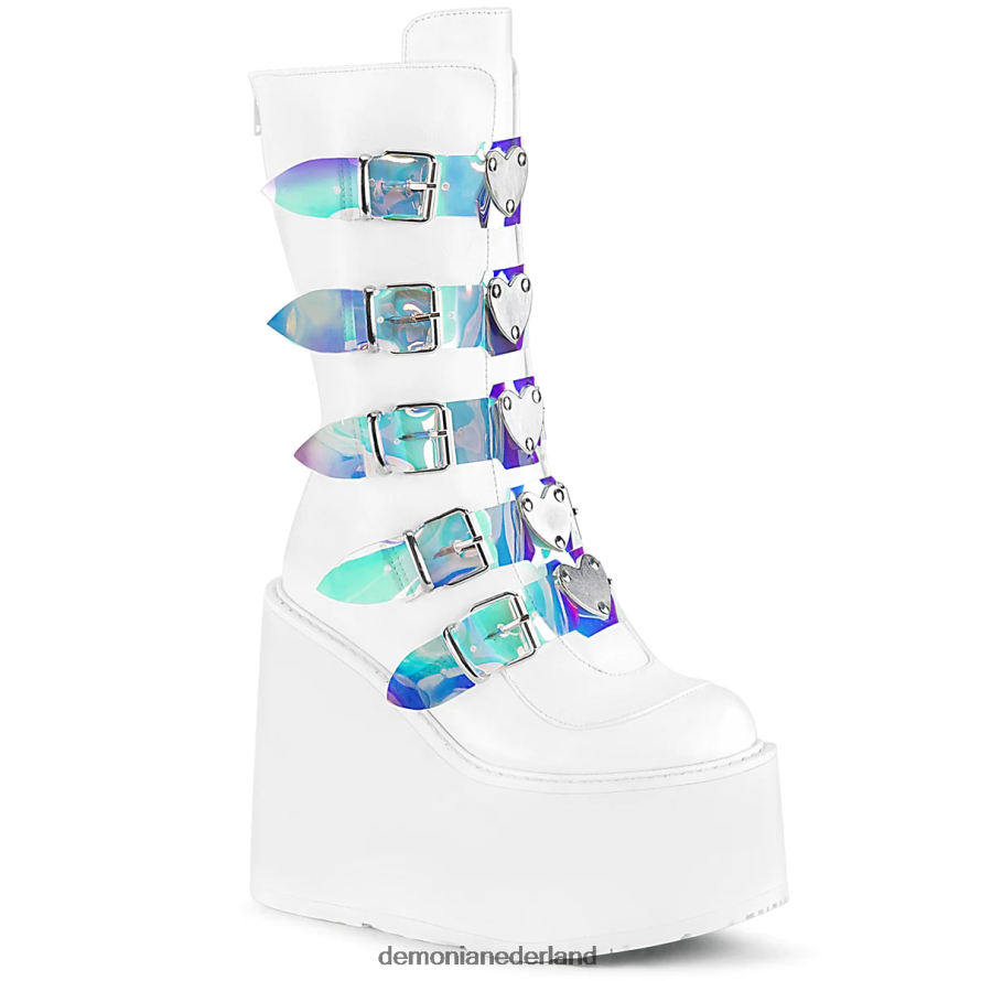 schommel-230 wit veganistisch leer 64NX0X327 Demonia