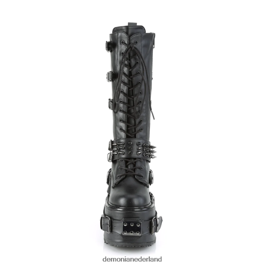 schommel-327 zwart veganistisch leer 64NX0X333 Demonia