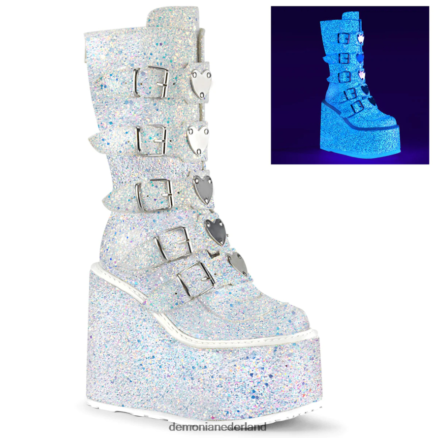 swing-230g witte multi-glitter 64NX0X331 Demonia