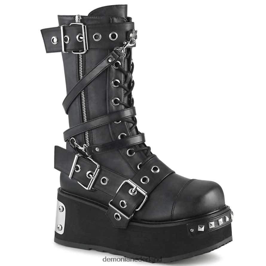 trashville-250 zwart veganistisch leer 64NX0X353 Demonia