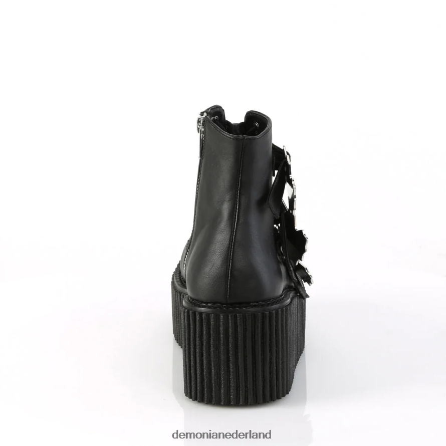 klimplant-260 zwart veganistisch leer 64NX0X379 Demonia