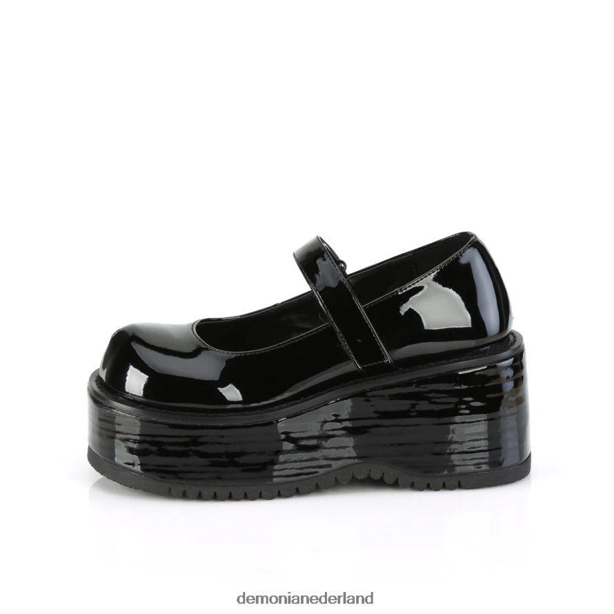 Dollie-01 zwart patent 64NX0X411 Demonia