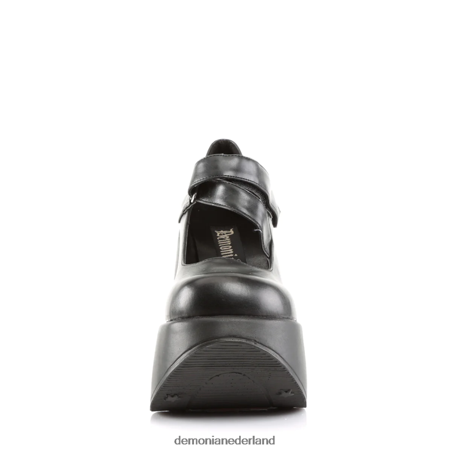 dynamiet-03 zwart veganistisch leer 64NX0X417 Demonia