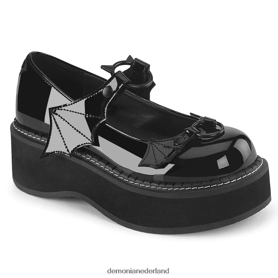 emily-23 zwart patent 64NX0X418 Demonia