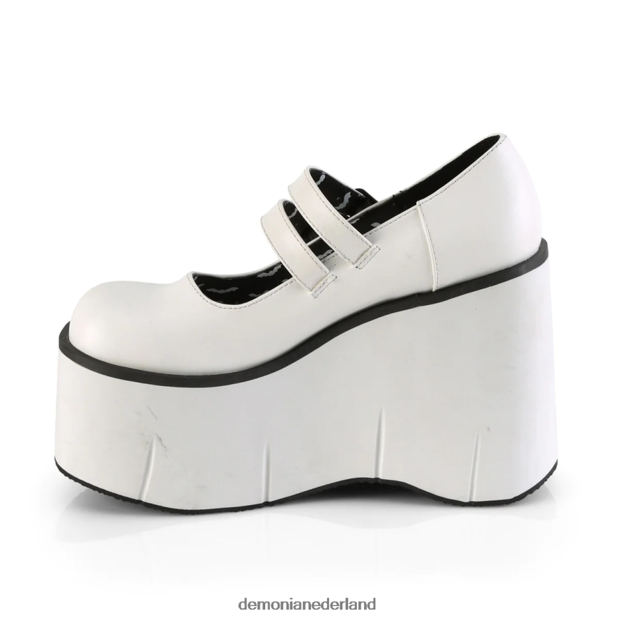 kera-08 wit veganistisch leer 64NX0X430 Demonia