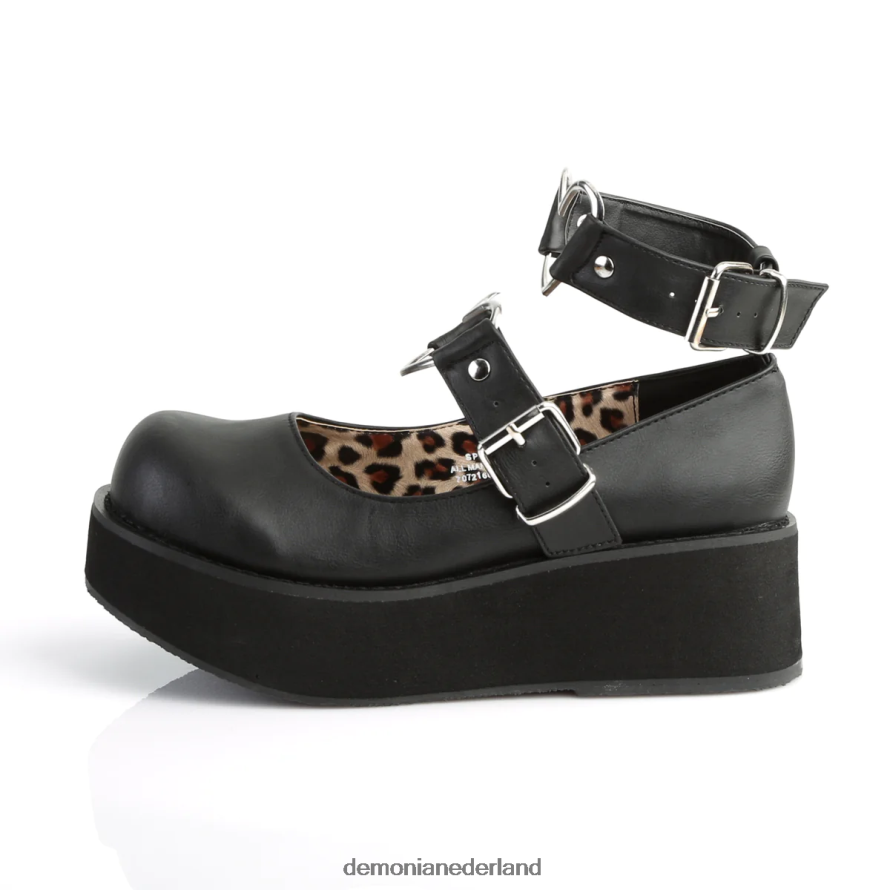 sprite-02 zwart veganistisch leer 64NX0X463 Demonia