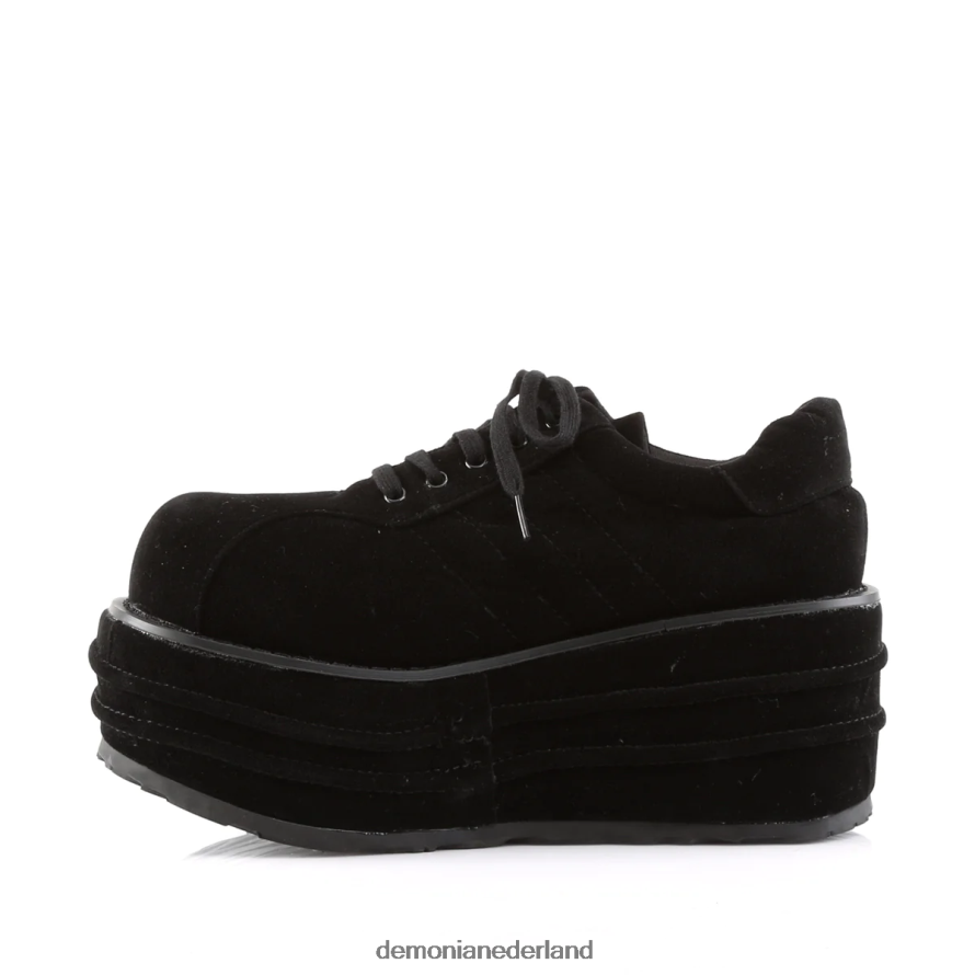 tempo-08 zwart veganistisch suède 64NX0X472 Demonia
