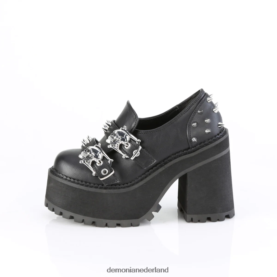 aanval-38 zwart veganistisch leer 64NX0X931 Demonia