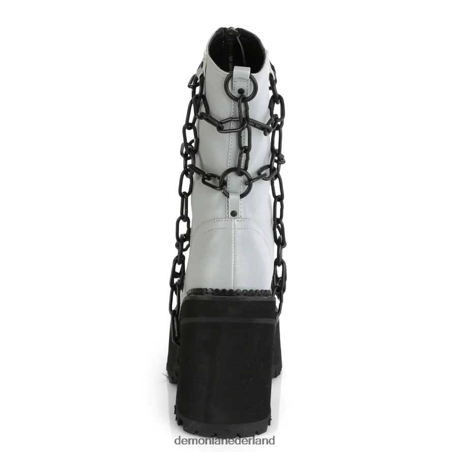 aanval-66 grijs reflecterend veganistisch leer 64NX0X933 Demonia